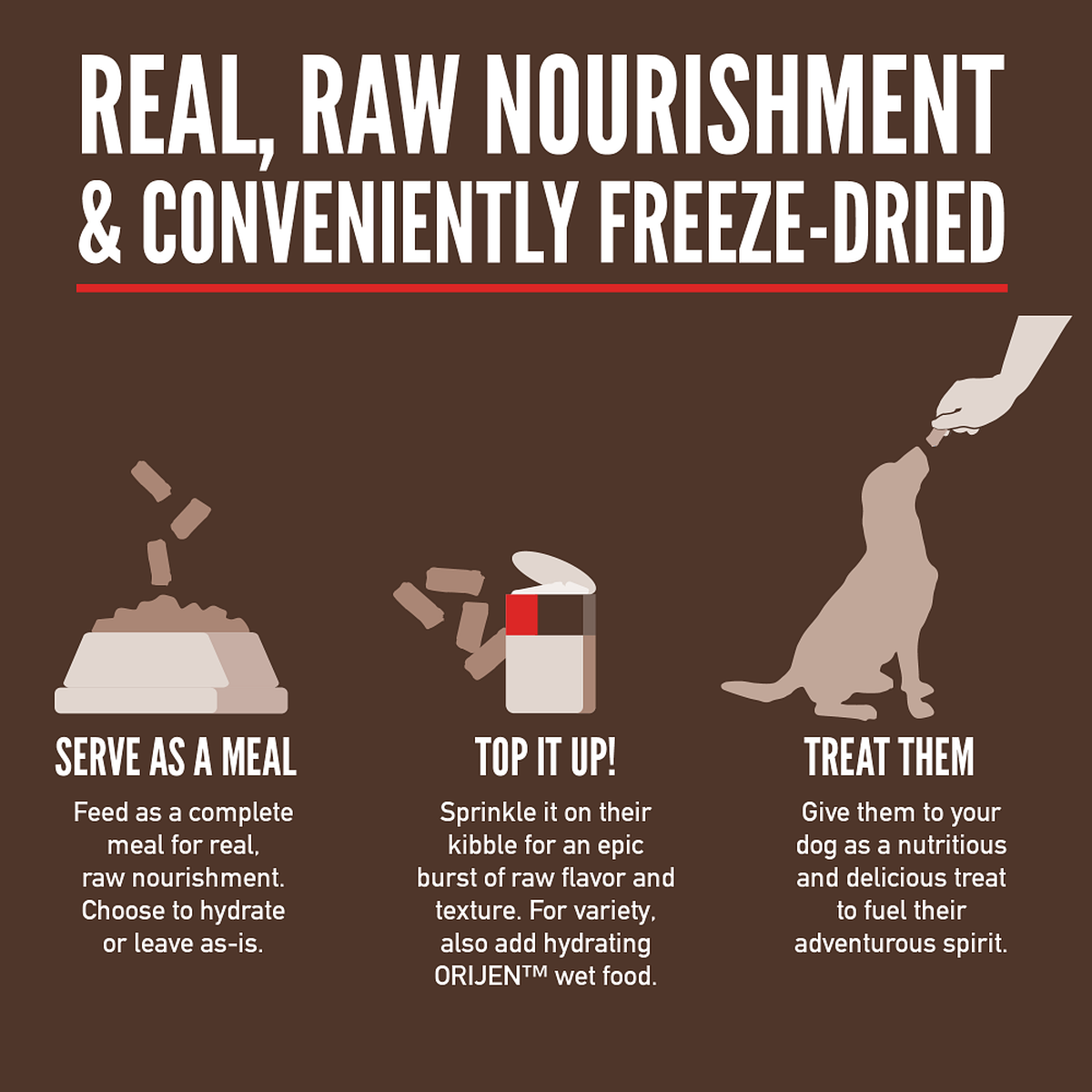 Orijen regional red freeze dried dog food online